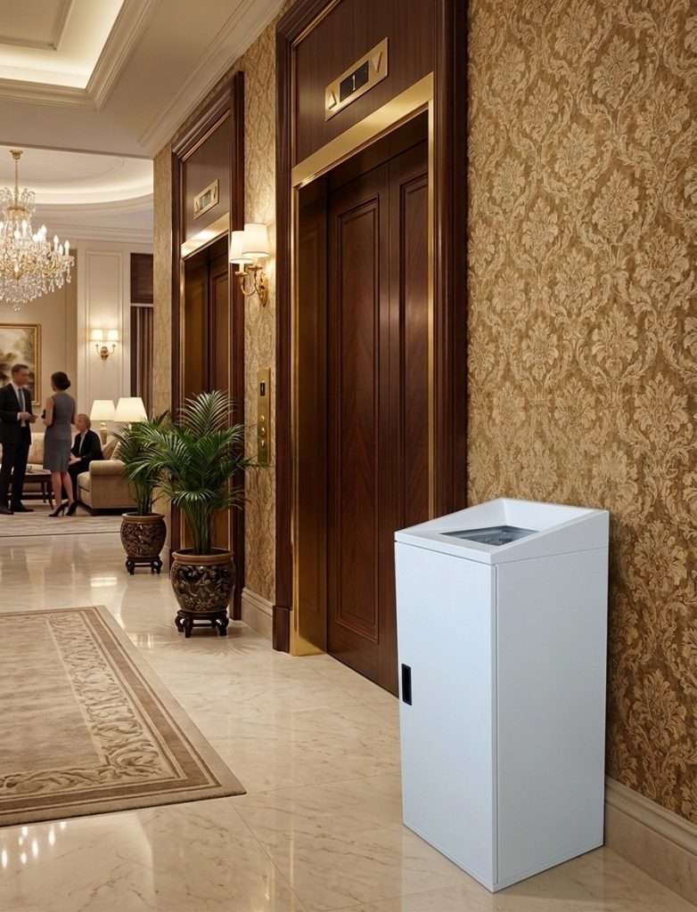 waste bag holder stand for continuous liner system